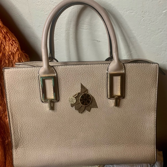 🦋⏰Bolso de cuero, color hueso, Grande.#BC45 - Picture 2 of 11